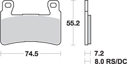 Klocki Hamulcowe SBS 734RST