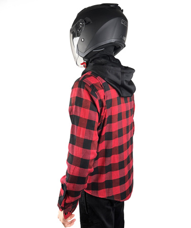 Koszula Motocyklowa WOLF LS02 HOOD RED