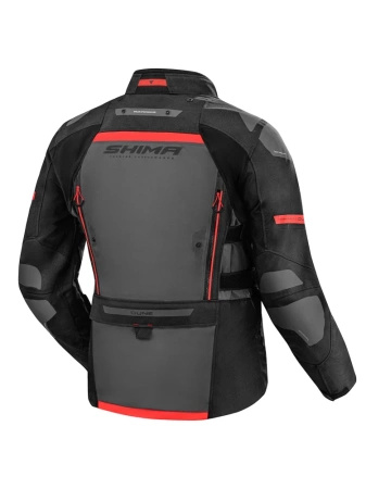 Kurtka Motocyklowa SHIMA DUNE JKT czarny czerwony