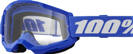 GOGLE 100 PROCENT CROSS/ENDURO STRATA 2 NIEBIESKI BIAŁY