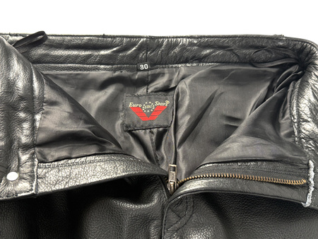 EUROSTARS SPODNIE SKÓRZANE EU506 BLACK 28
