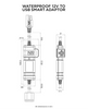 INTELIGENTNY, WODOODPORNY ADAPTER QUAD LOCK 12V - USB