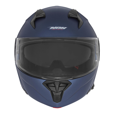 Kask Szczękowy Motocyklowy NOX N968 BLUE MATT