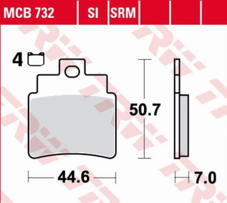 Klocki Hamulcowe TRW MCB732