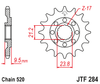 Zębatka Przednia JT JTF284.12