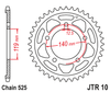 Zębatka Tylna JT JTR10.44