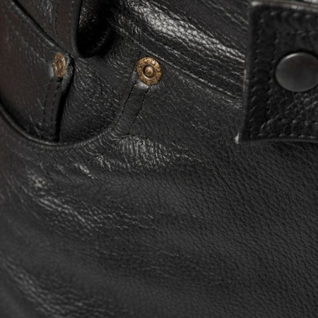 Spodnie Skórzane Męskie ADRENALINE CLASSIC BLACK