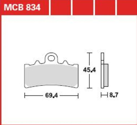 Klocki Hamulcowe TRW MCB834