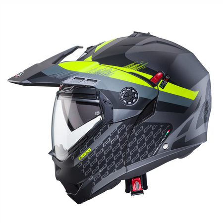 Kask Szczękowy Motocyklowy CABERG FLIP-UP TOURMAX X SARABE GREY BLACK YELLOW