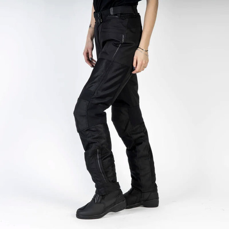 Spodnie Motocyklowe Damskie OZONE FLOW LADY czarny