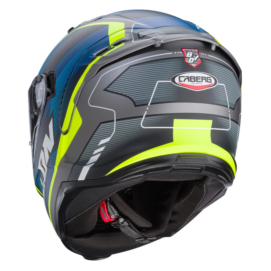 Kask integralny motocyklowy CABERG AVALON X OPTIC Szaro-niebiesko-czerwony