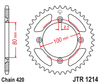 Zębatka Tylna JT JTR1214.38