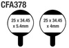 EBC KLOCKI ROWEROWE CFA378 ORGANICZNE