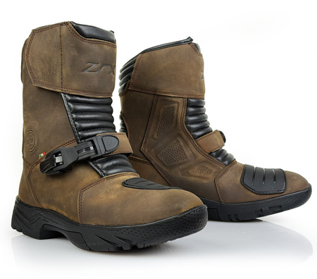 Buty Motocyklowe ZRX SIERRA BROWN brązowy skóra