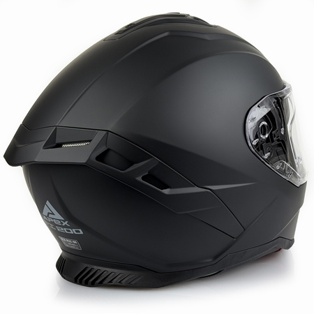 Kask Integralny Apex FI200 SOLID czarny matowy