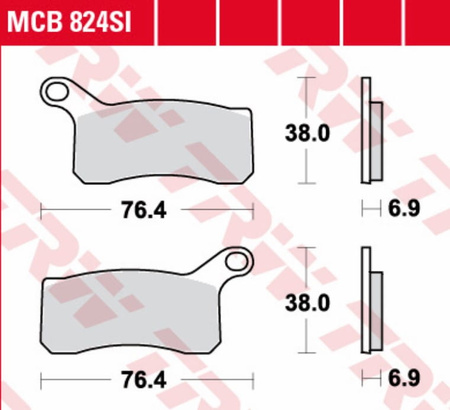 Klocki Hamulcowe TRW MCB824SI
