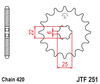 Zębatka Przednia JT JTF251.16