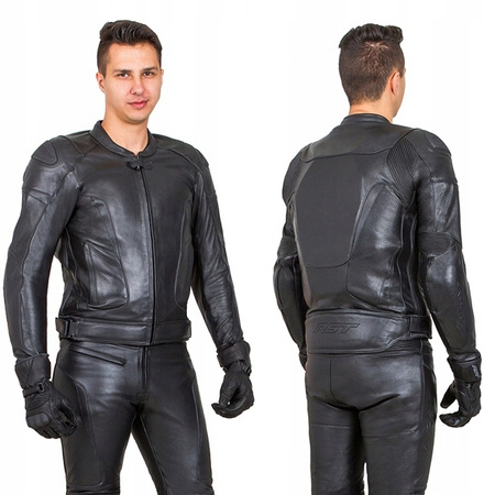 RST CZARNA MOTOCYKLOWA KURTKA SKÓRZANA GT CE BLACK XL