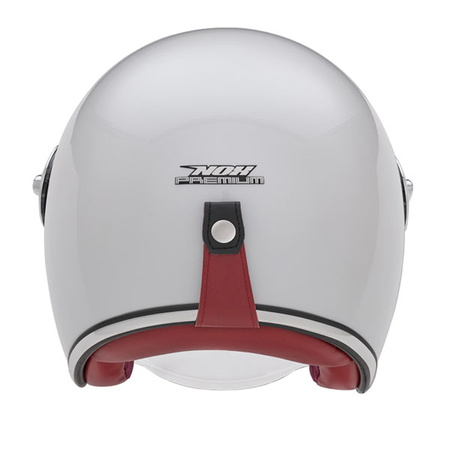 Kask Otwarty Motocyklowy NOX NP106 JET HERITAGE WHITE