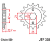 Zębatka Przednia JT JTF338.16