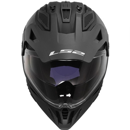Kask Motocyklowy Adventure LS2 MX702 PIONEER II BLACK MAT czarny matowy
