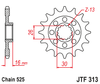 Zębatka Przednia JT JTF313.15