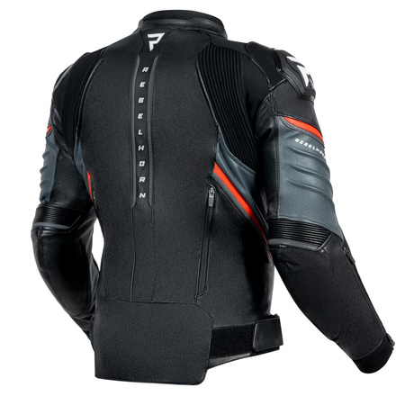 Kurtka motocyklowa Rebelhorn Veloce Black Grey Fluo