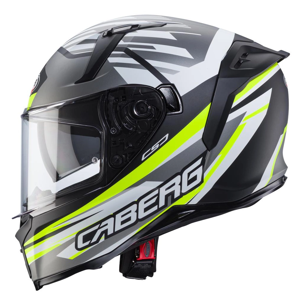 Kask integralny motocyklowy CABERG AVALON X KIRA Czarno-szaro-żółty