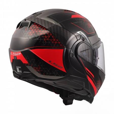 Kask Motocyklowy Szczękowy LS2 FF910 ADVANT II ASTRAL BLACK RED