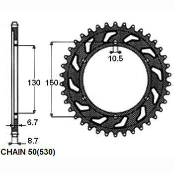 Zębatka Tylna Sunstar SUNR1-5601-43