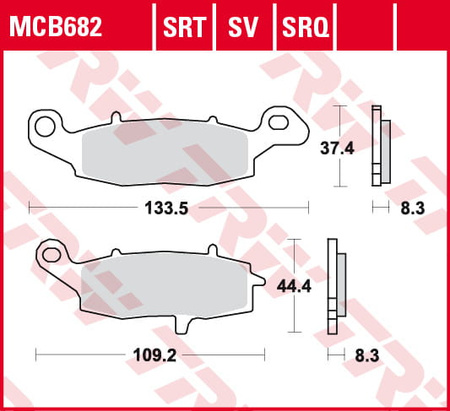 Klocki Hamulcowe TRW MCB682