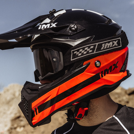 GOGLE IMX ENDURANCE RACE GOG BLACK/GREY (SZYBA DARK SMOKE + CLEAR)