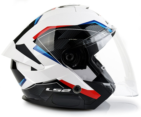 Kask Otwarty LS2 OF618 VERSO II AIR white blue red 