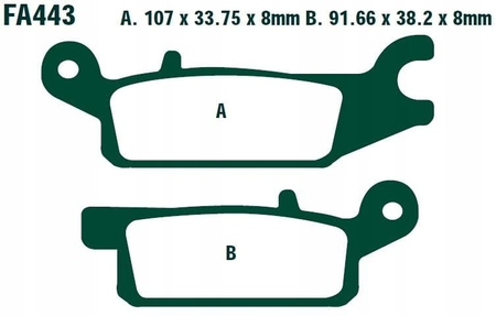 Klocki Hamulcowe EBC FA443R