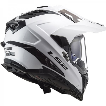 Kask Motocyklowy Enduro LS2 MX701 EXPLORER SOLID WHITE