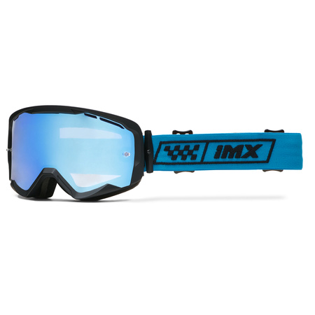 GOGLE IMX ENDURANCE RACE GOG BLACK/BLUE (SZYBA IRIDIUM BLUE + CLEAR)