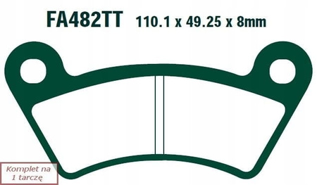 Klocki Hamulcowe EBC FA482TT