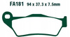 Klocki Hamulcowe EBC FA181R