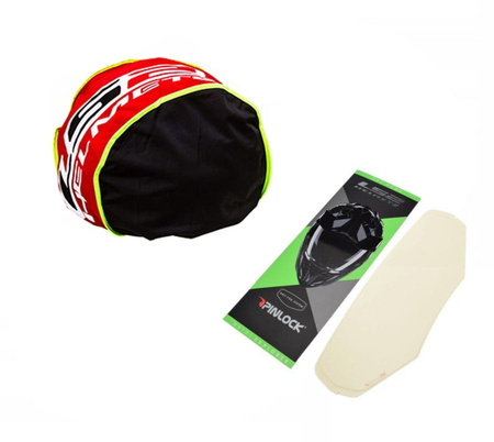 Kask Motocyklowy LS2 MX701 EXPLORER SPIRE czarny czerwony