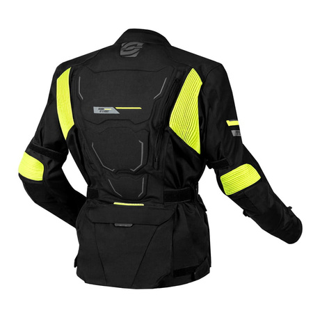 Męska Kurtka Motocyklowa Ozone Sahara Black Fluo