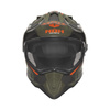 Kask Off-roadowy Motocyklowy NOX DUOSPORT N312 KHAKI GREY ORANGE
