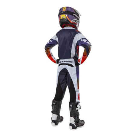 Spodnie Alpinestars MX Youth Racer Grey/Blue/Orange Dziecięce