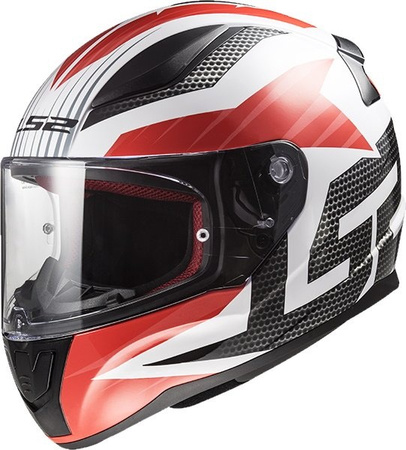 Kask integralny LS2 FF353 RAPID II GRID WHITE RED