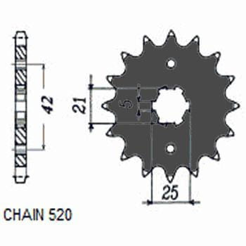 Zębatka Przednia Sunstar SUNF315-15
