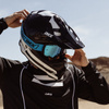 GOGLE IMX ENDURANCE RACE GOG WHITE/BLACK (SZYBA DARK SMOKE + CLEAR)