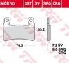 Klocki Hamulcowe TRW MCB703CRQ
