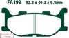 Klocki Hamulcowe EBC FA199V