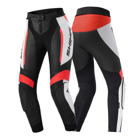 Spodnie Motocyklowe Damskie SHIMA MIURA 2.0 RED FLUO