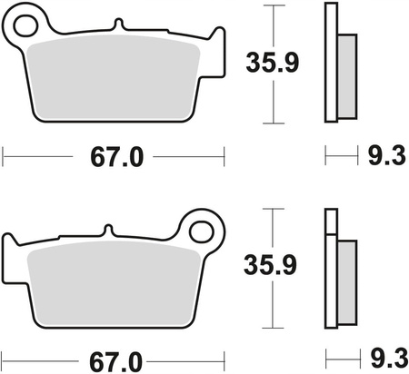 Klocki Hamulcowe TRW MCB739SI