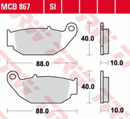 Klocki Hamulcowe TRW MCB867